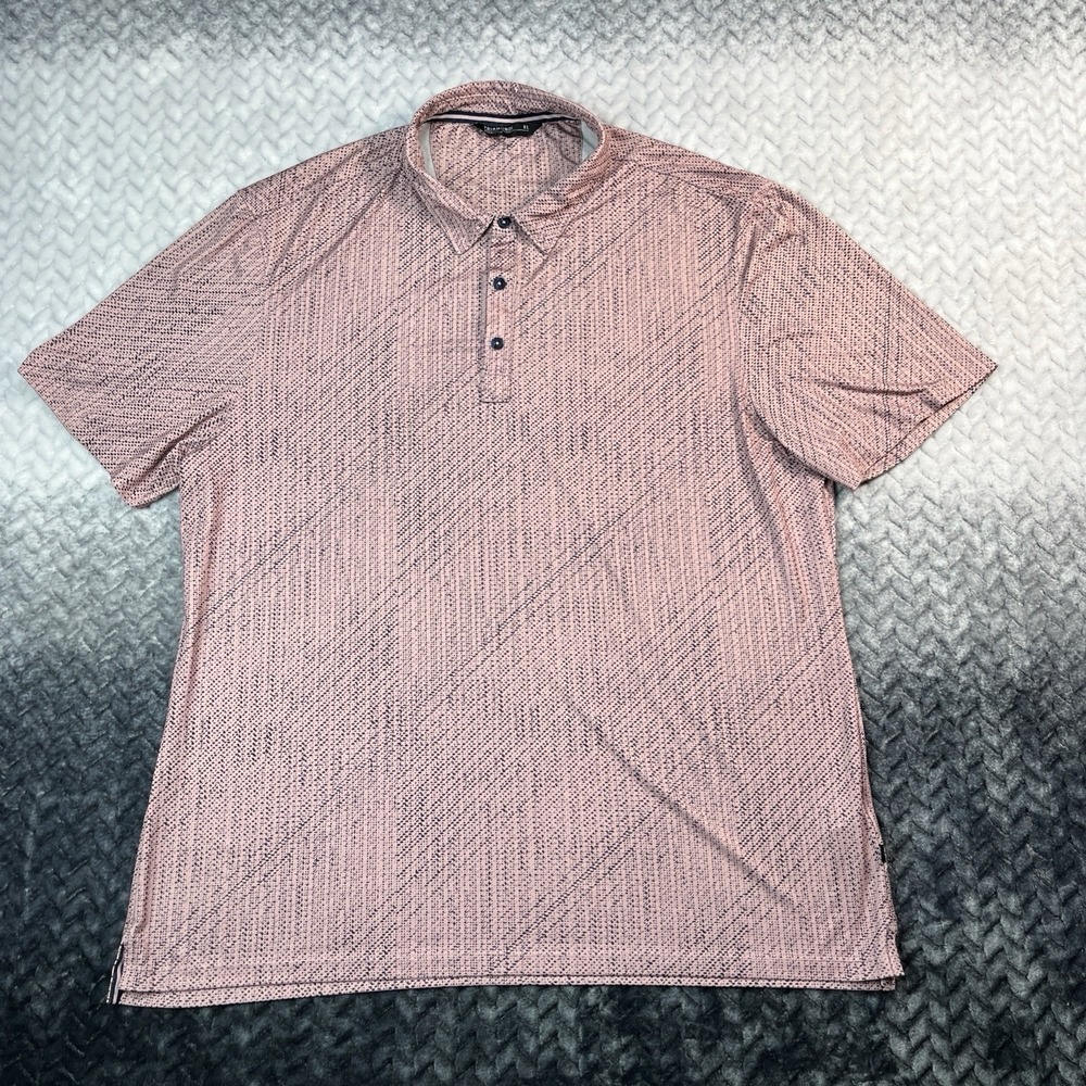 7 Diamonds 4-Way Stretch Sand Hill Multicolor Polo Shirt - Men XL